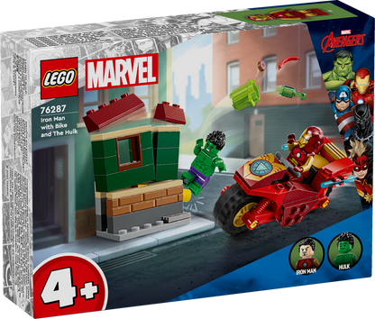 LEGO Iron Man with Motorcycle and the Hulk 76287 Superheroes