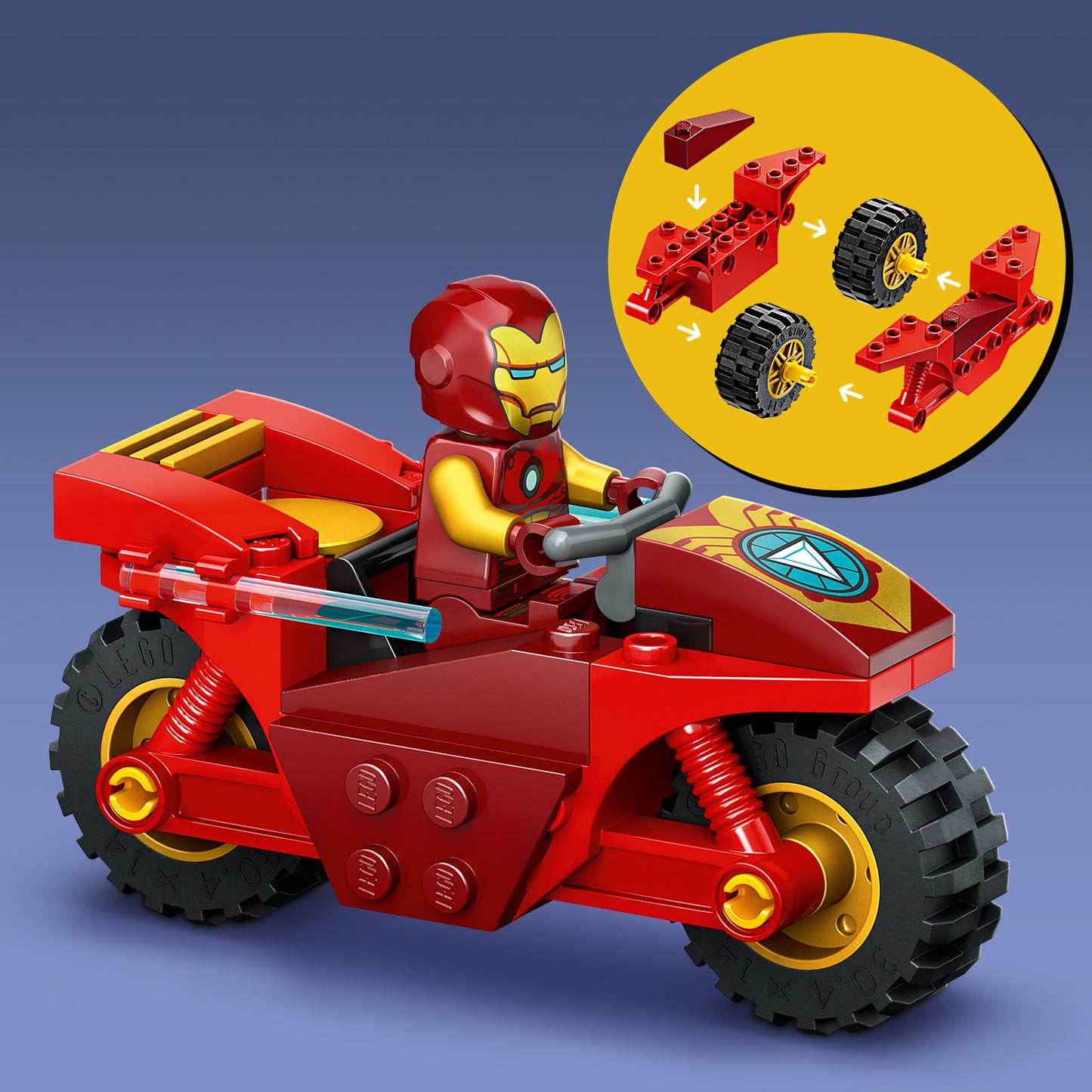 LEGO Iron Man with Motorcycle and the Hulk 76287 Superheroes