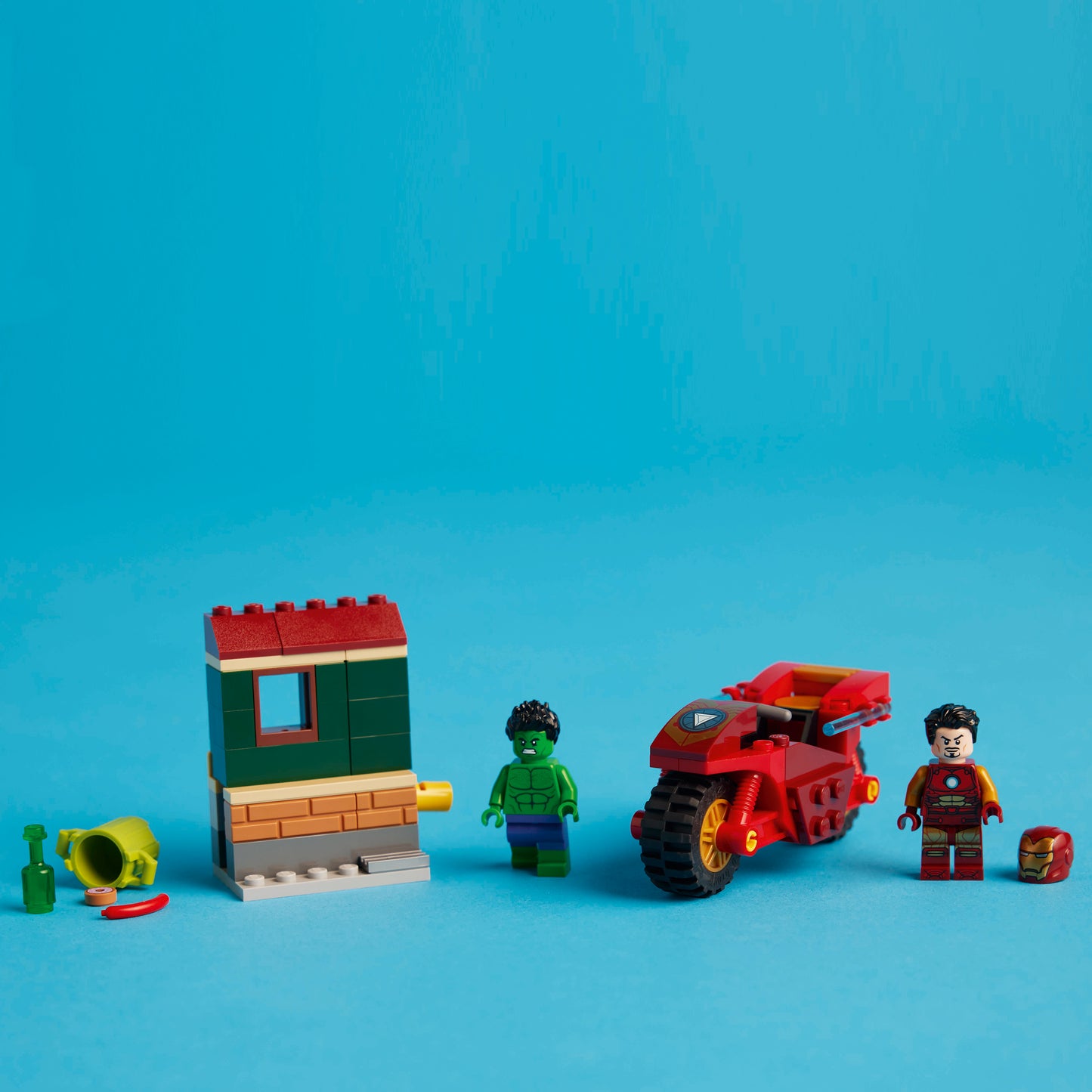 LEGO Iron Man with Motorcycle and the Hulk 76287 Superheroes