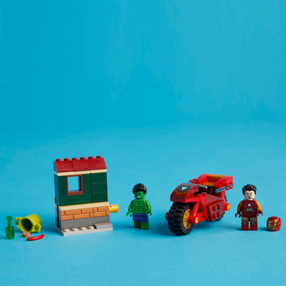 LEGO Iron Man with Motorcycle and the Hulk 76287 Superheroes