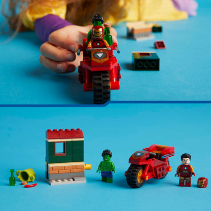 LEGO Iron Man with Motorcycle and the Hulk 76287 Superheroes