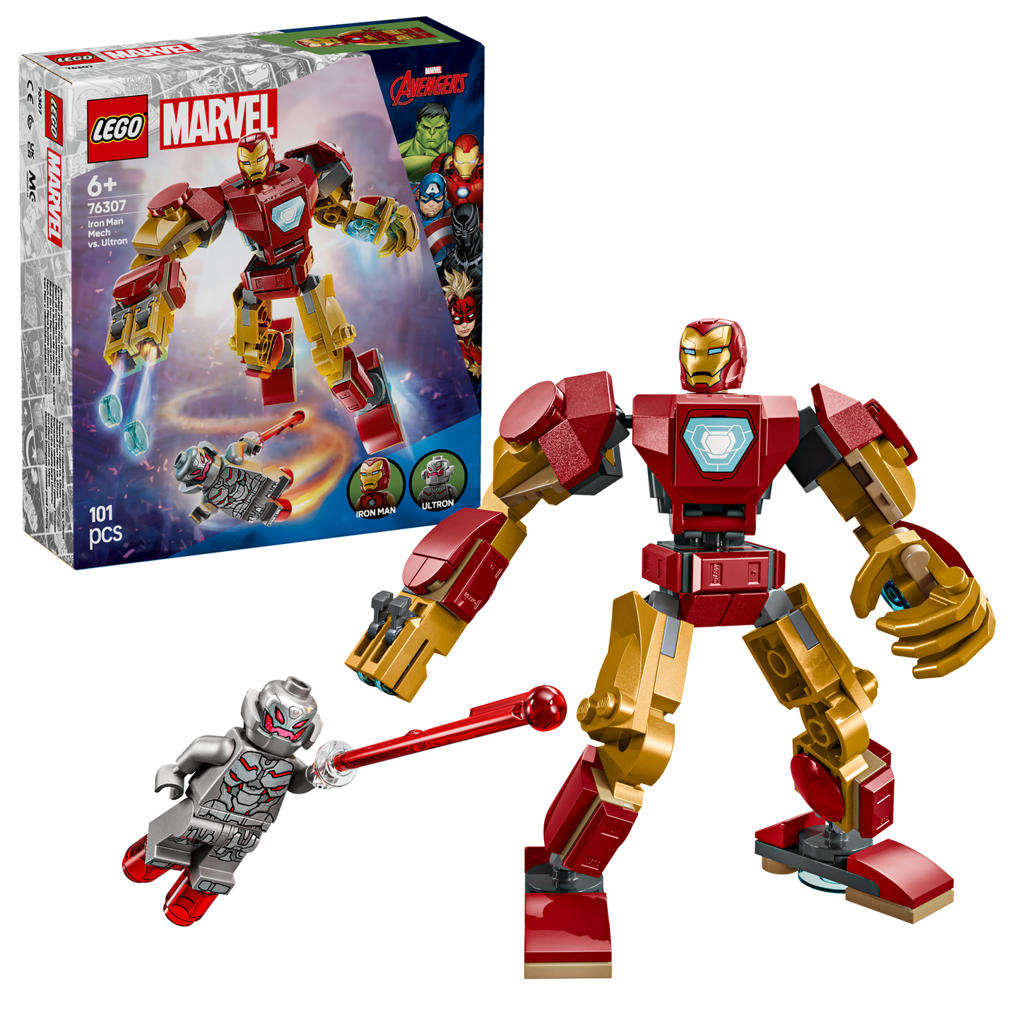 LEGO Iron Man vs Ultron 76307 Superheroes (Pre-Order: januari 2025)