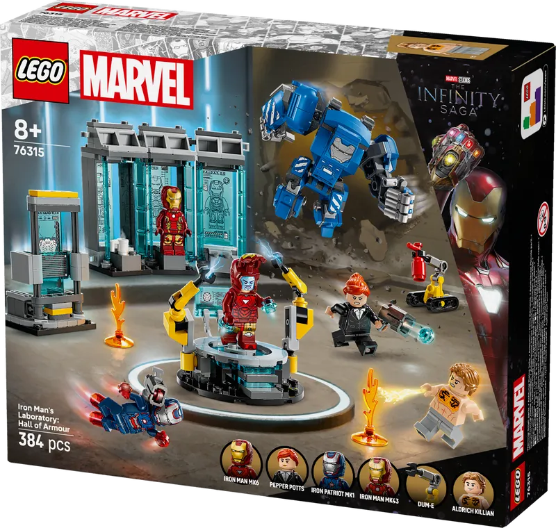 LEGO 76315 IronMans laboratorium harnas ruimte 2TTOYS