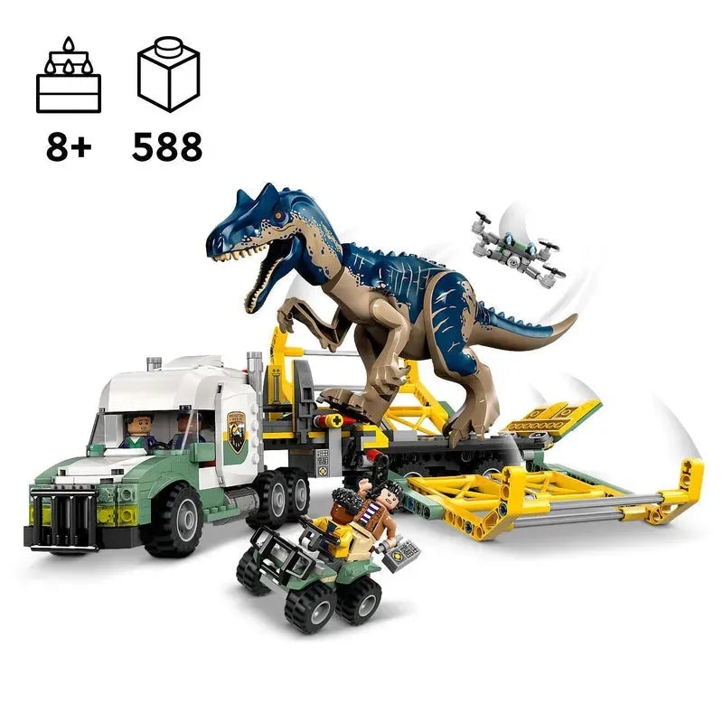 LEGO Dinosaur Missions: Allosaurus Transport Truck 76966 Jurassic World