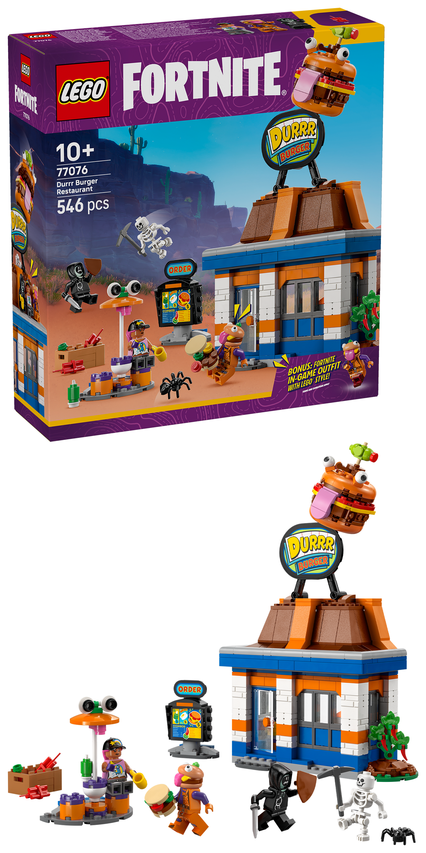 LEGO Durrr Burger Restaurant 77076 Fortnite