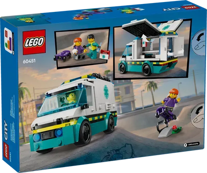 LEGO Ambulance 60451 City (Pre-Order: January 2025)