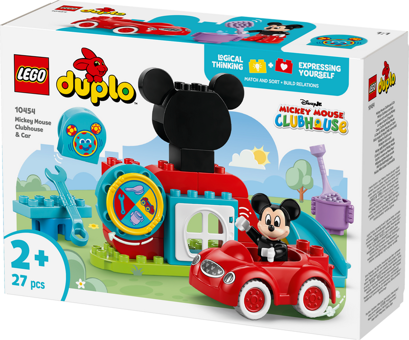 LEGO Mickey Mouse Clubhuis en auto 10454 DUPLO (Pre-Order: maart 2025)