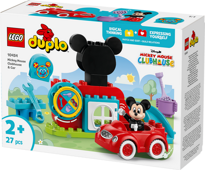 LEGO Mickey Mouse Clubhuis en auto 10454 DUPLO (Pre-Order: maart 2025)