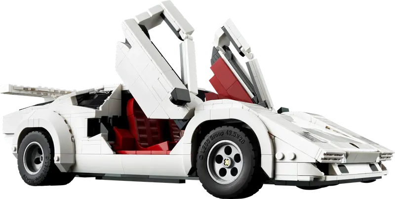 LEGO white Lamborghini Countach 5000 Quattrovalvole 10337 Icons (Pre-Order: 1-2025)