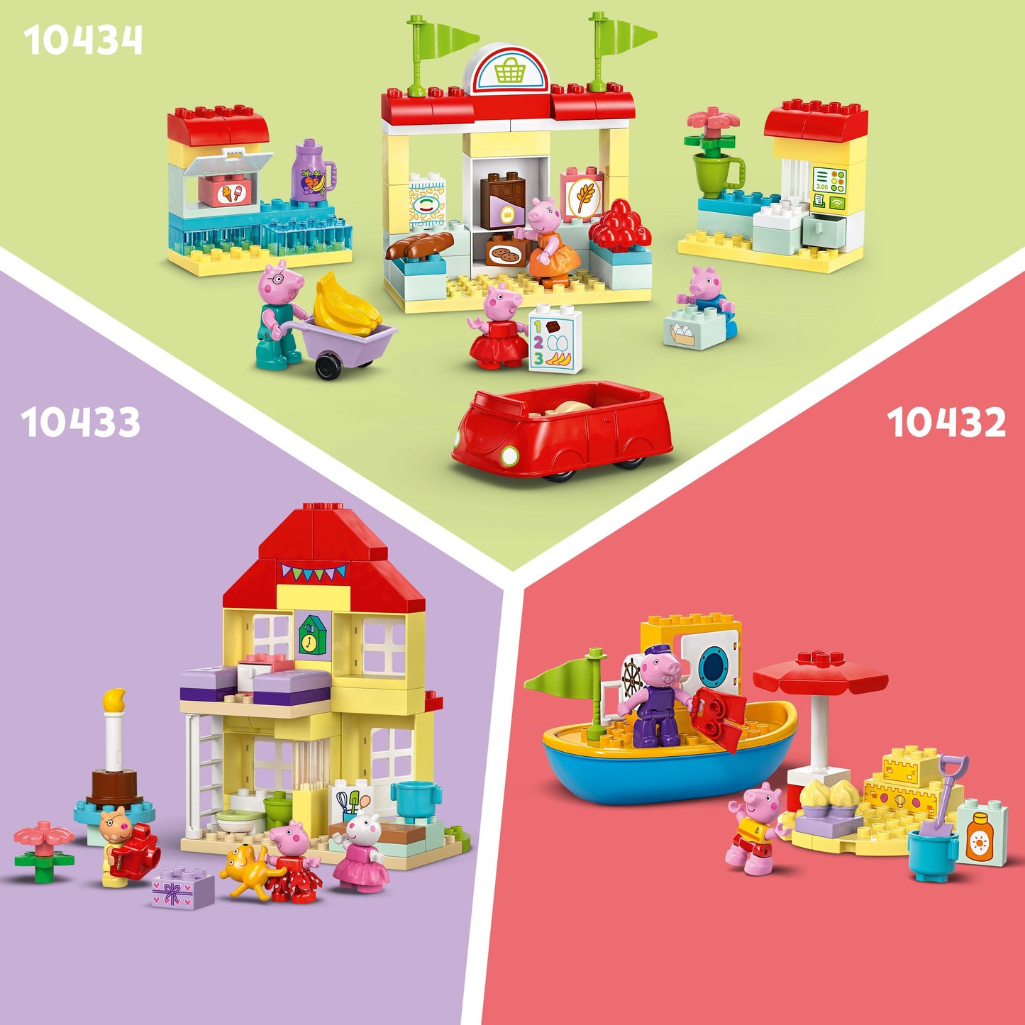 Combideal LEGO Peppa Pig 1: 10432, 10433 & 10434