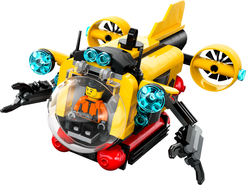 LEGO Helikopter, brandweerwagen en Onderzeeer 60462 City