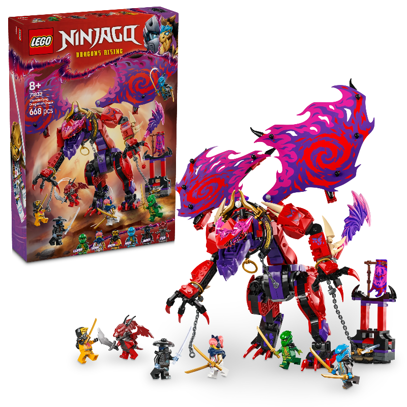 LEGO Bliksemtand Draak van Chaos 71832 Ninjago (Pre-Order: 1 maart)