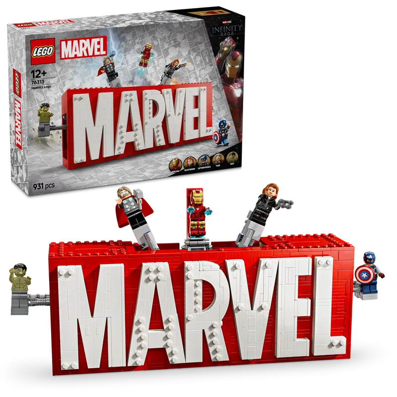 LEGO Marvel logo en figuren 76313 Superheroes