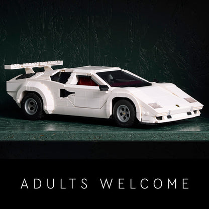 LEGO white Lamborghini Countach 5000 Quattrovalvole 10337 Icons (Pre-Order: 1-2025)