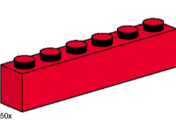 LEGO 1x6 Red Bricks 3477 Bulk Bricks LEGO Bulk Bricks @ 2TTOYS LEGO €. 7.00