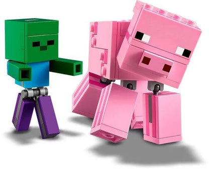 LEGO BigFig Varken met Babyzombie 21157 Minecraft LEGO MINECRAFT @ 2TTOYS | Official LEGO shop😊🥰 LEGO €. 22.99