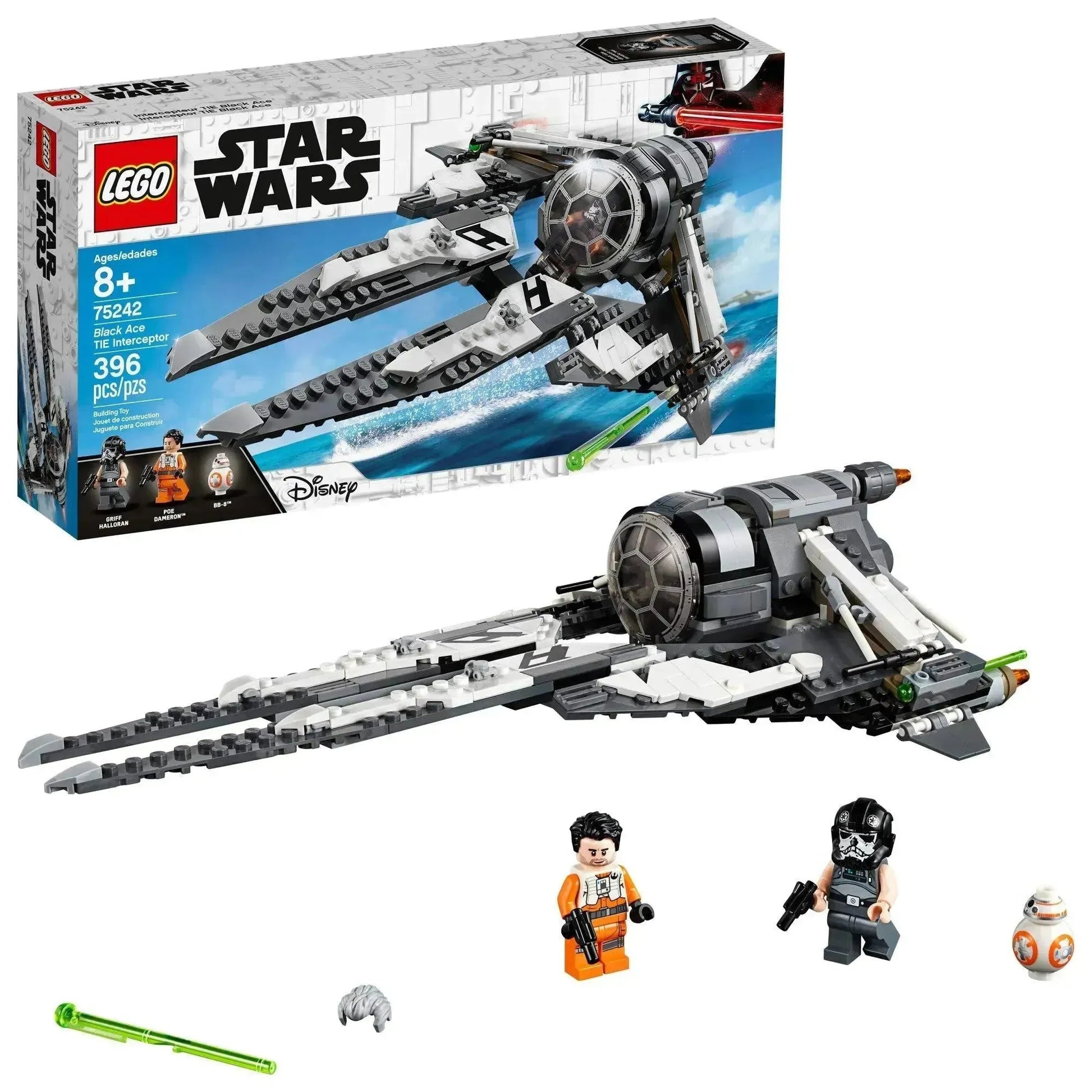 LEGO Black Ace TIE Interceptor 75242 Star Wars - Resistance LEGO Star Wars - Resistance @ 2TTOYS | Official LEGO shop😊🥰 LEGO €. 39.99