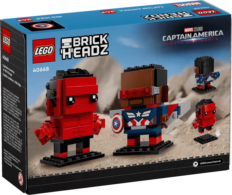 LEGO Captain America and Red Hulk figuren 40668 Brickheadz @ 2TTOYS | Official LEGO shop😊🥰 2TTOYS | Official LEGO shop😊🥰 €. 13.00