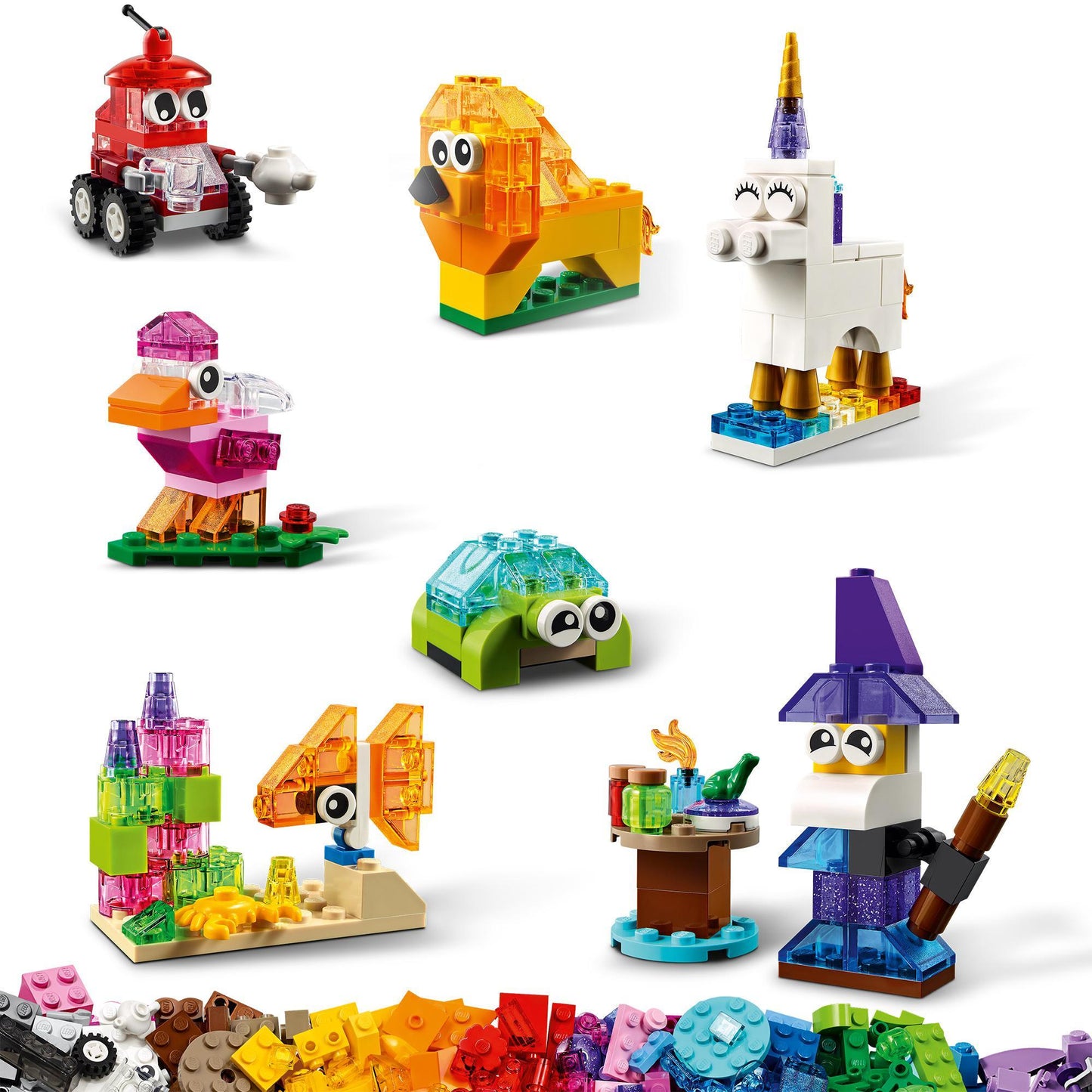 LEGO Creatieve doorzichtige transparante doorzichtige stenen 11013 Classic LEGO CLASSIC @ 2TTOYS | Official LEGO shop😊🥰 LEGO €. 29.99