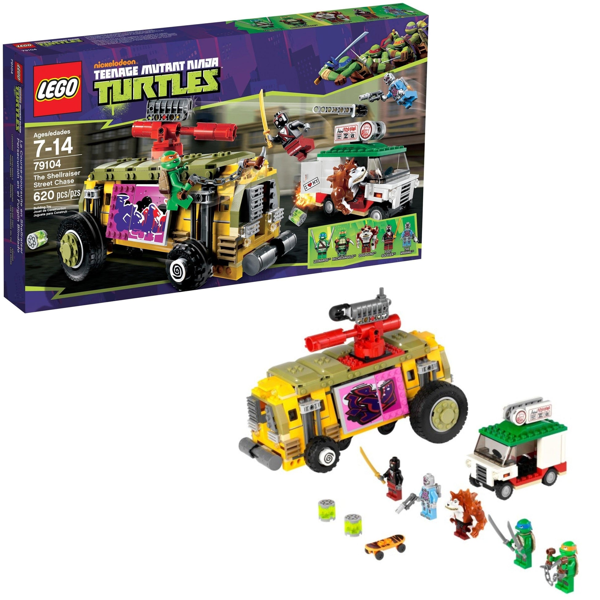 LEGO De Shellraiser straatrace 79104 Teenage Mutant Ninja Turtles LEGO TEENAGE MUTANT NINJA TURTES @ 2TTOYS | Official LEGO shop😊🥰 LEGO €. 124.99