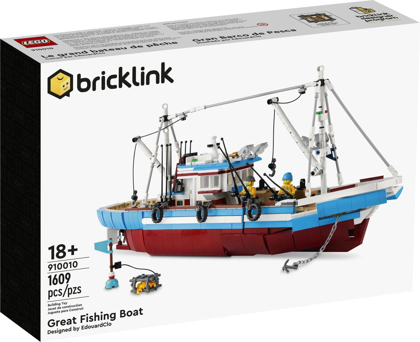 LEGO Grote vissersboot 910010 Bricklink LEGO BRICKLINK @ 2TTOYS | Official LEGO shop😊🥰 BRICKLINK €. 219.99