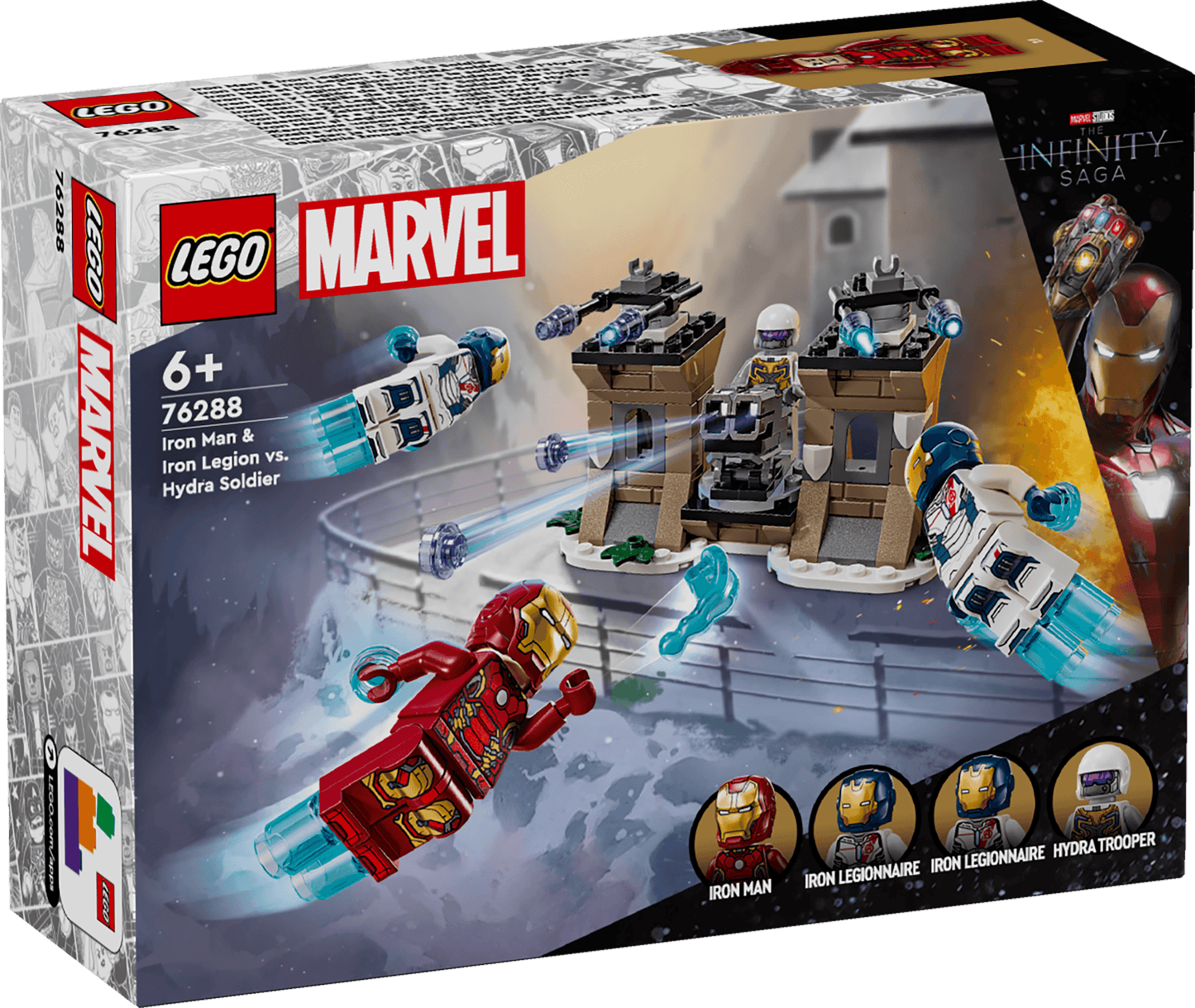 LEGO Iron Man & Iron Legion vs. Hydra soldaat 76288 Superheroes LEGO SUPERHEROES @ 2TTOYS | Official LEGO shop😊🥰 LEGO €. 18.99