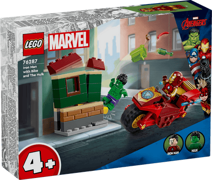 LEGO Iron Man with Bike and The Hulk 76287 Superheroes SUPERHEROES @ 2TTOYS | Official LEGO shop😊🥰 LEGO €. 12.99