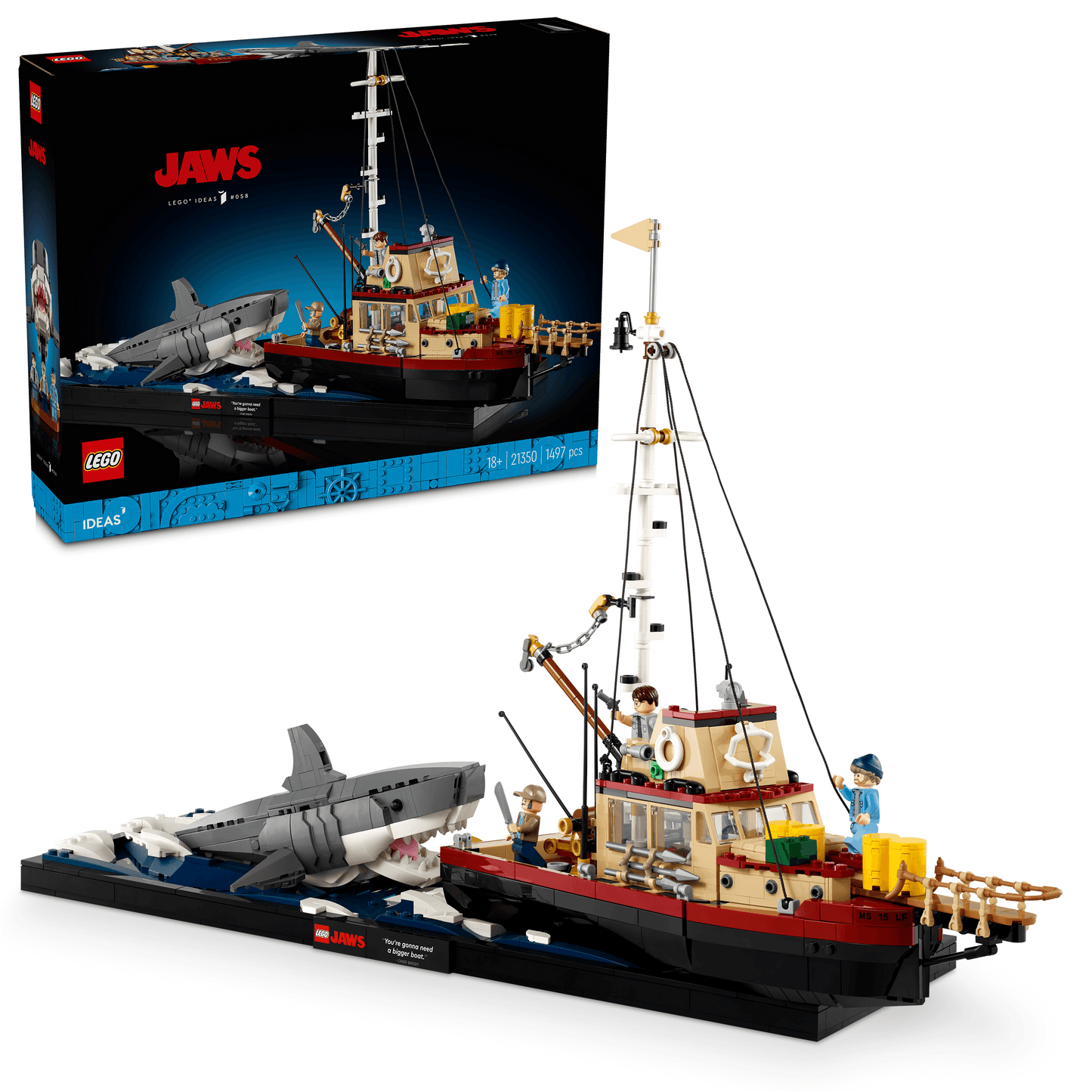 LEGO Jaws 21350 Ideas LEGO IDEAS @ 2TTOYS | Official LEGO shop😊🥰 LEGO €. 154.99