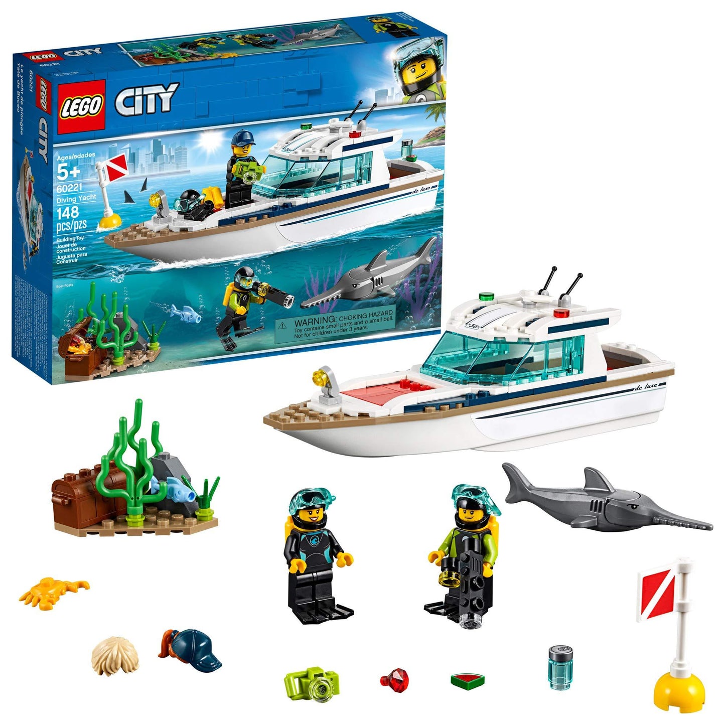 LEGO Luxe Duikjacht met duikers 60221 City LEGO CITY ONDERWATER @ 2TTOYS LEGO €. 16.49