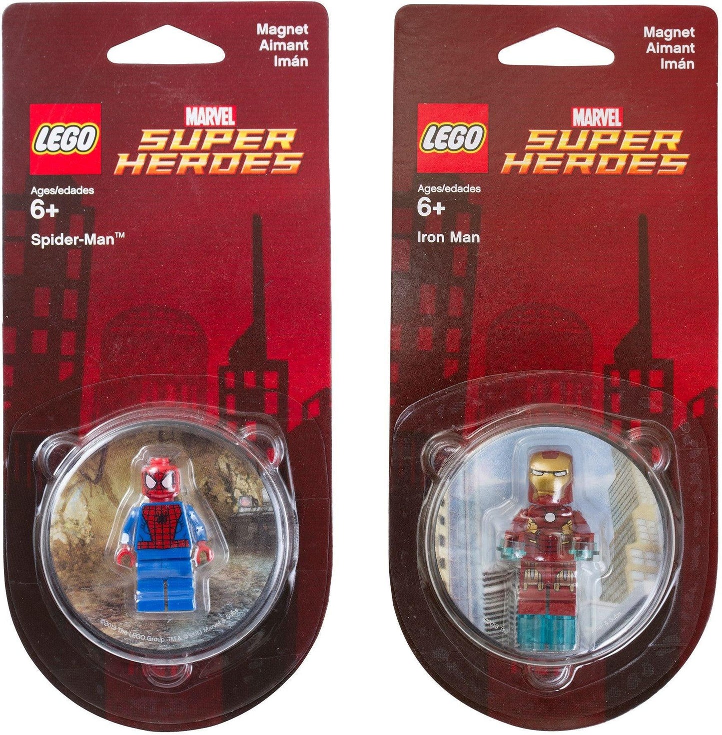 LEGO Magnet Set: Spiderman and Iron Man 5002827 Gear LEGO Gear @ 2TTOYS | Official LEGO shop😊🥰 LEGO €. 13.99