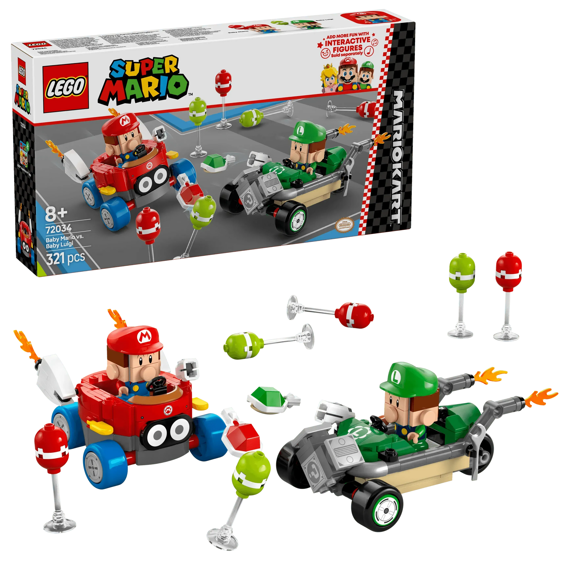 LEGO Mario Kart – Baby Mario vs. Baby Luigi 72034 SuperMario LEGO SUPERMARIO @ 2TTOYS | Official LEGO shop😊🥰 LEGO €. 25.49