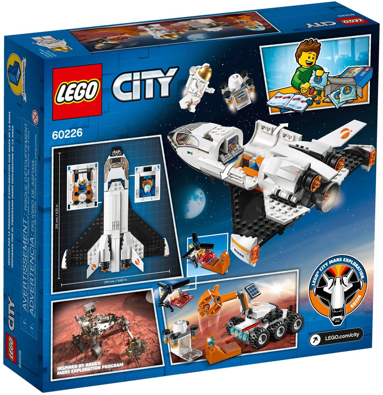 LEGO Mars onderzoek Shuttle 60226 City LEGO CITY RUIMTEVAART @ 2TTOYS | Official LEGO shop😊🥰 LEGO €. 59.99