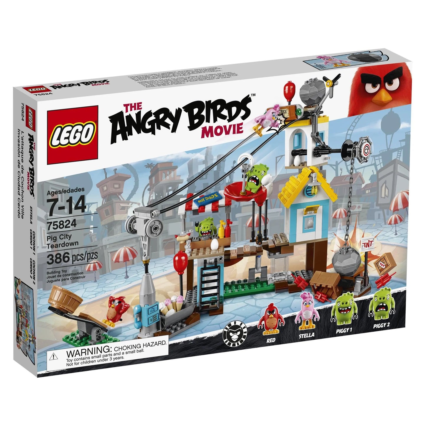 LEGO Pig City Sloopfeest 75824 Angry Birds LEGO ANGRYBIRDS @ 2TTOYS | Official LEGO shop😊🥰 LEGO €. 79.99