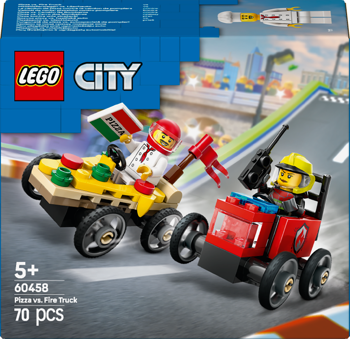 LEGO Raceauto pakket: pizzabestelwagen vs Brandweerwagen 60458 City (Pre-Order: januari 2025) LEGO CITY @ 2TTOYS | Official LEGO shop😊🥰 LEGO €. 8.49