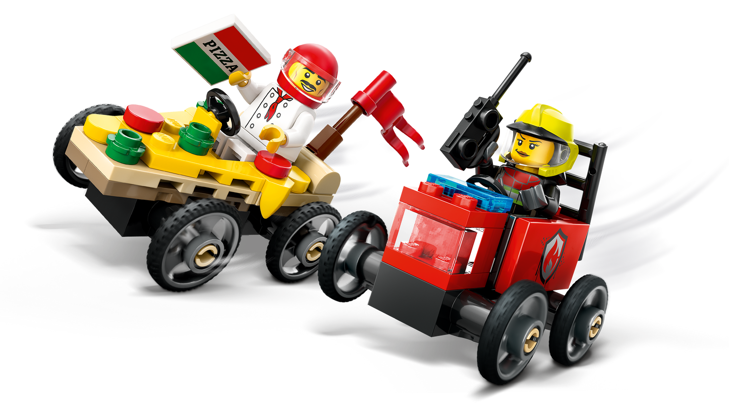 LEGO Raceauto pakket: pizzabestelwagen vs Brandweerwagen 60458 City (Pre-Order: januari 2025) LEGO CITY @ 2TTOYS | Official LEGO shop😊🥰 LEGO €. 8.49