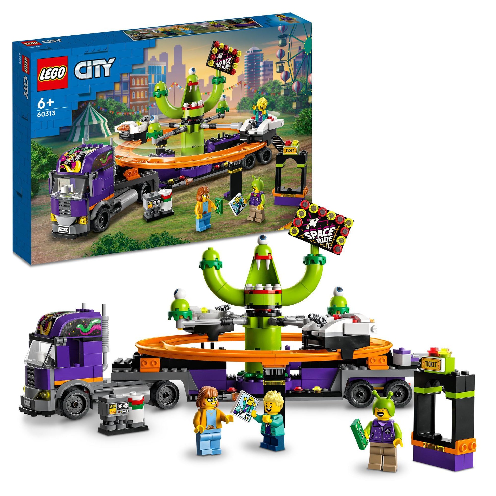 LEGO Ruimtereis Pretwagen Kermisattractie 60313 City LEGO CITY @ 2TTOYS LEGO €. 39.99