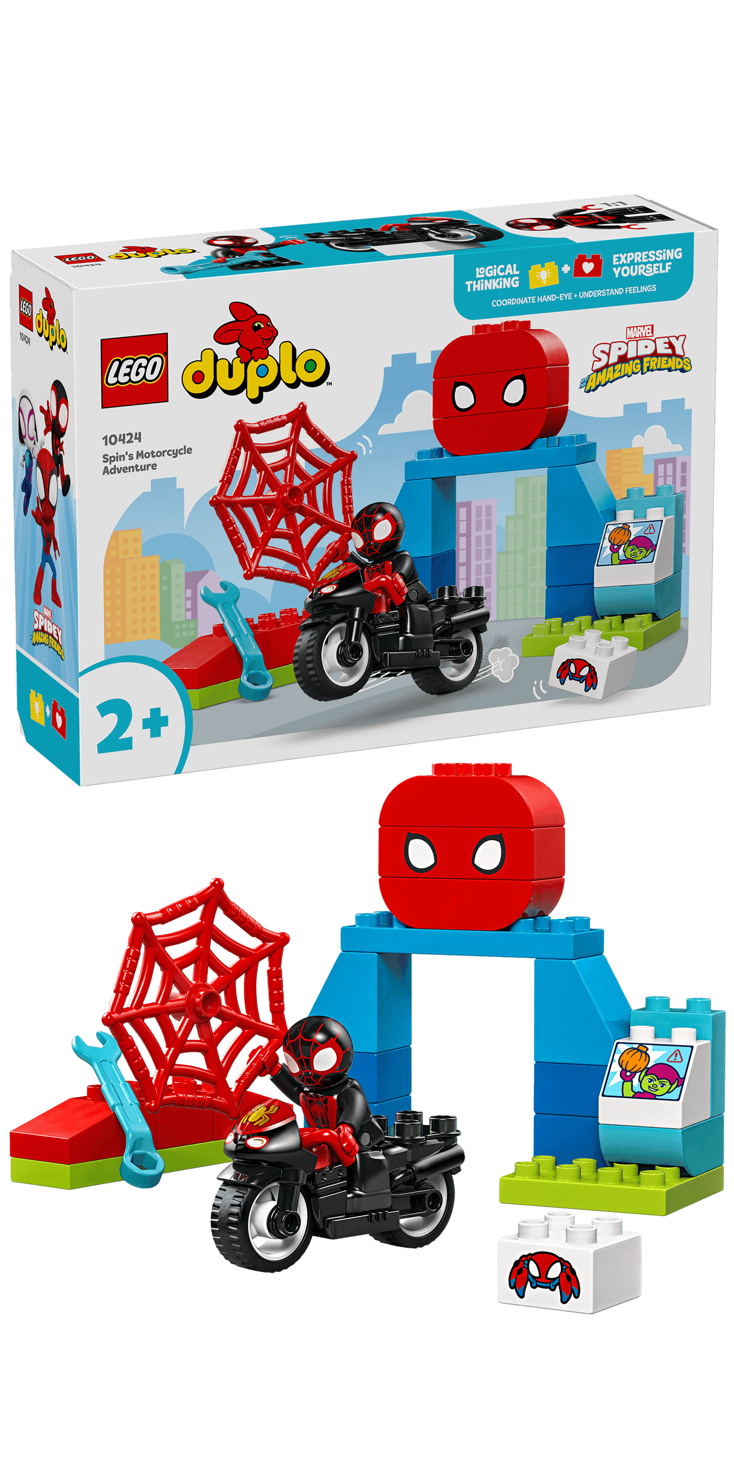 LEGO Spidy's motorcycle adventure 10424 Superheroes LEGO DUPLO @ 2TTOYS LEGO €. 19.99