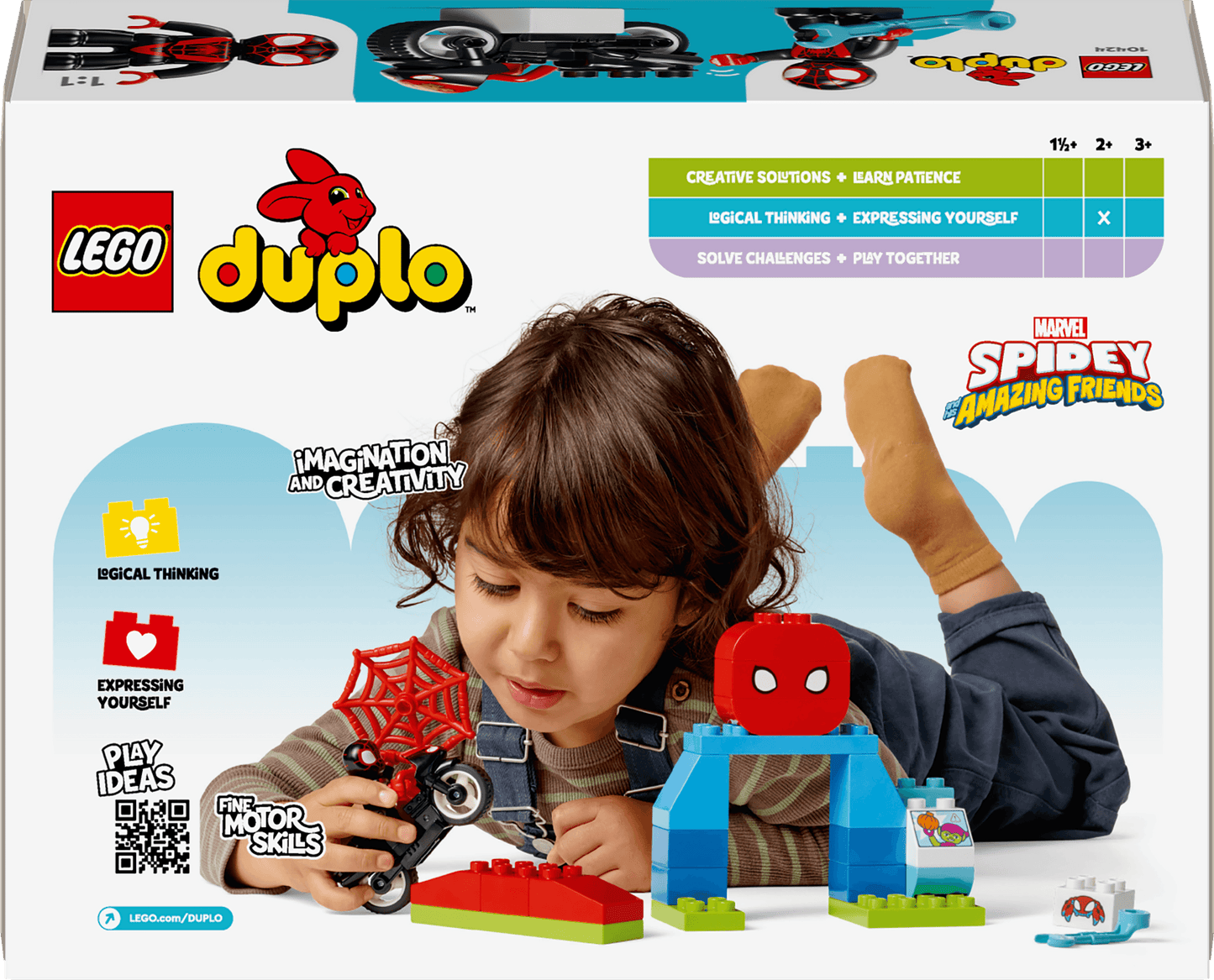 LEGO Spidy's Motorfiets avontuur 10424 Superheroes LEGO DUPLO @ 2TTOYS LEGO €. 16.49