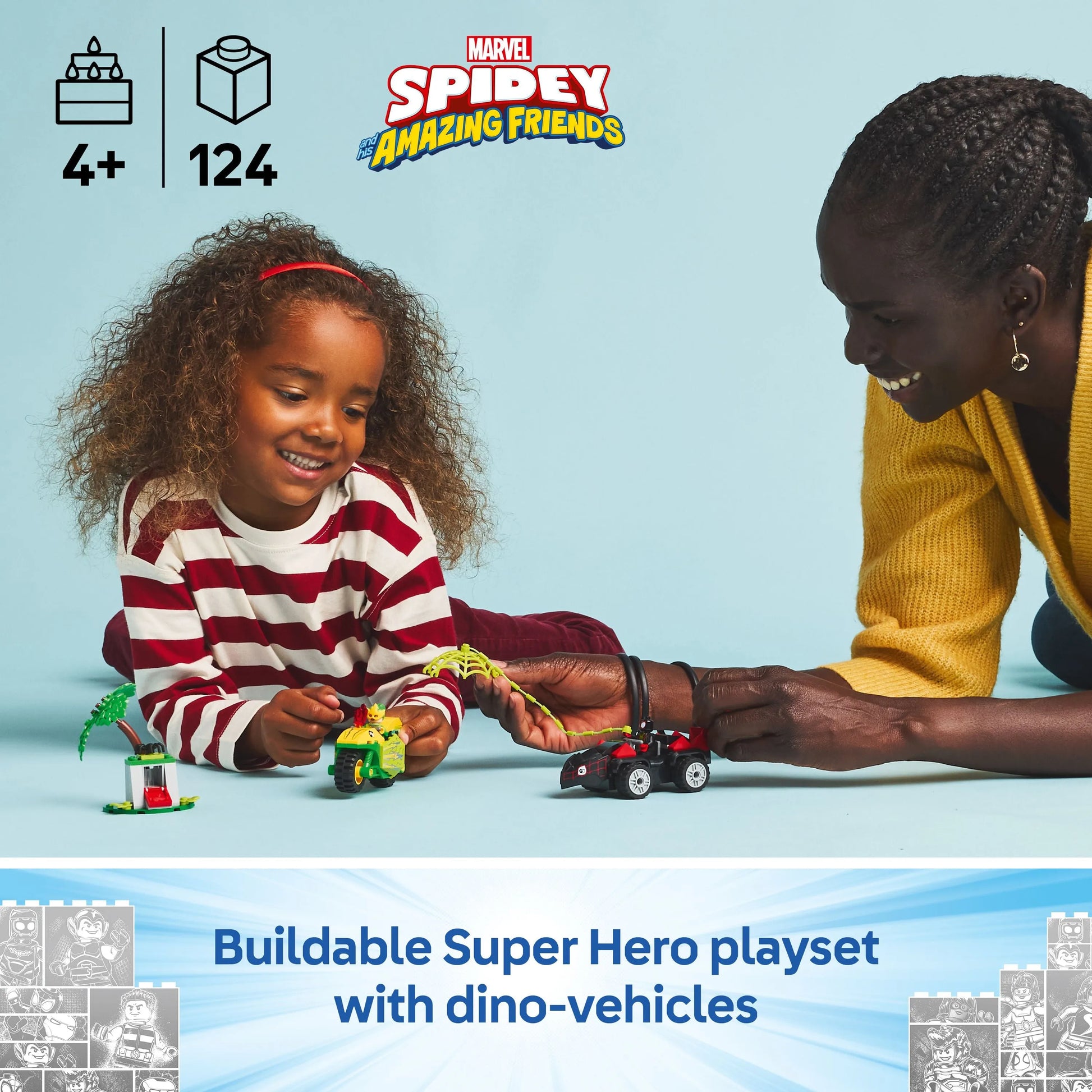 LEGO Spin en Electrische dino auto 11198 DUPLO @ 2TTOYS | Official LEGO shop😊🥰 2TTOYS €. 16.99