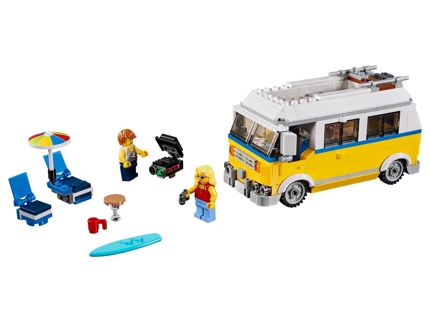 LEGO Surfersbusje Camper Van met vakantievierder 31079 Creator 3-in-1 LEGO CREATOR @ 2TTOYS LEGO €. 24.99