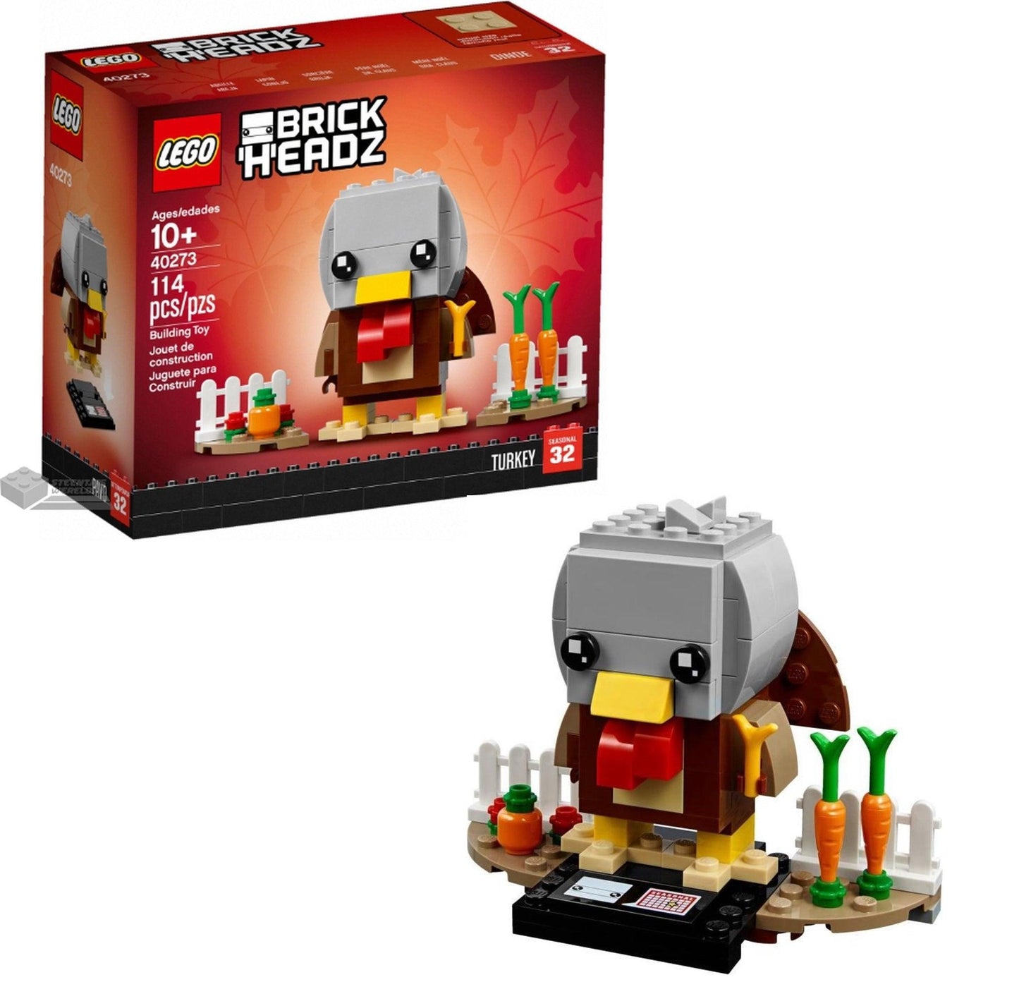 LEGO Thanksgiving kalkoen met wortels 40273 Brickkeadz LEGO BRICKHEADZ @ 2TTOYS LEGO €. 12.49