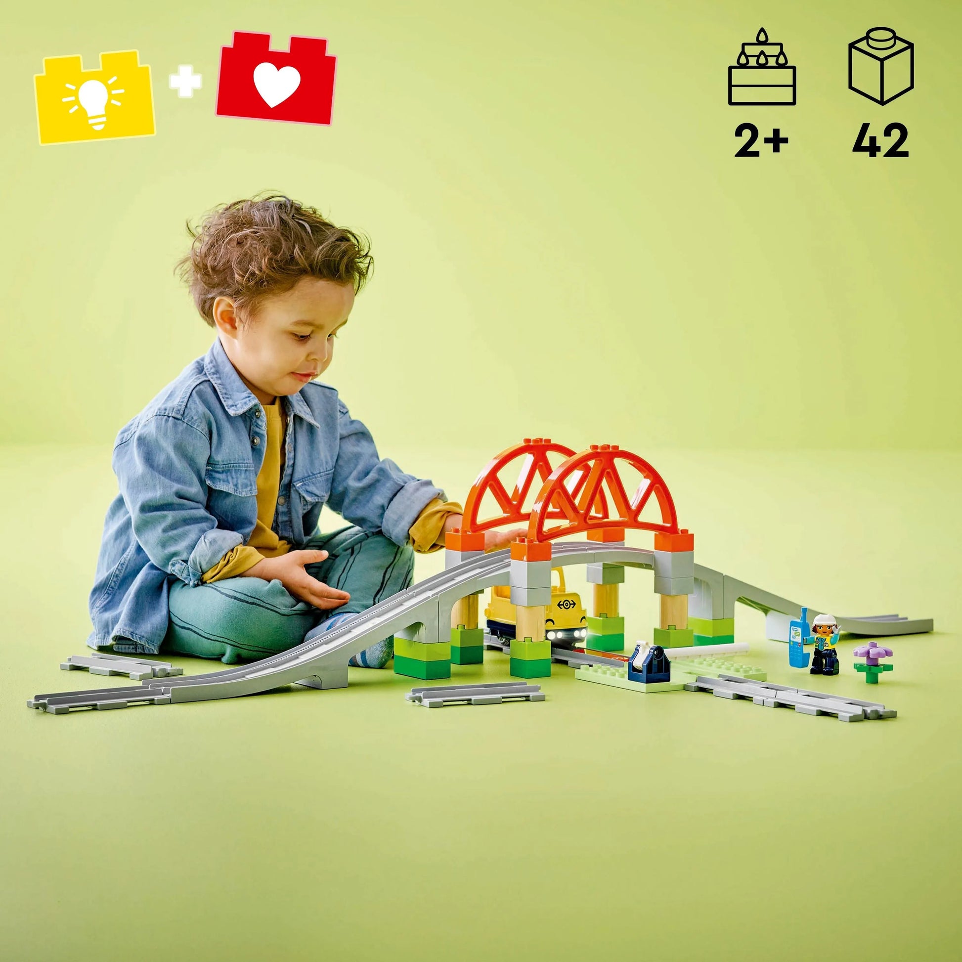 LEGO Treinbrug en Spooruitbreidingsset 10426 Duplo LEGO DUPLO @ 2TTOYS | Official LEGO shop😊🥰 LEGO €. 33.99