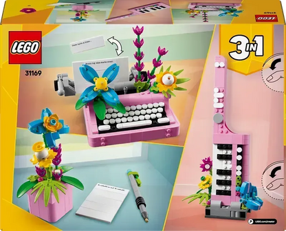 LEGO Typemachine met bloemen 31169 Creator 3-in-1 @ 2TTOYS | Official LEGO shop😊🥰 LEGO €. 26.49