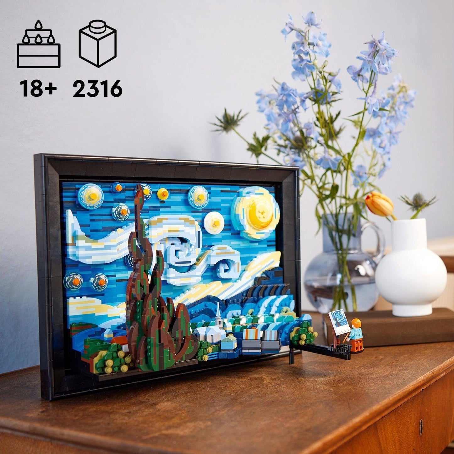 LEGO Vincent van Gogh - De sterrennacht 21333 Ideas LEGO IDEAS @ 2TTOYS | Official LEGO shop😊🥰 LEGO €. 169.99