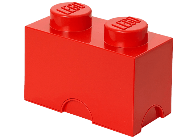 LEGO 2 stud Red Storage Brick 5003569 Gear LEGO Gear @ 2TTOYS | Official LEGO shop😊🥰 LEGO €. 11.99