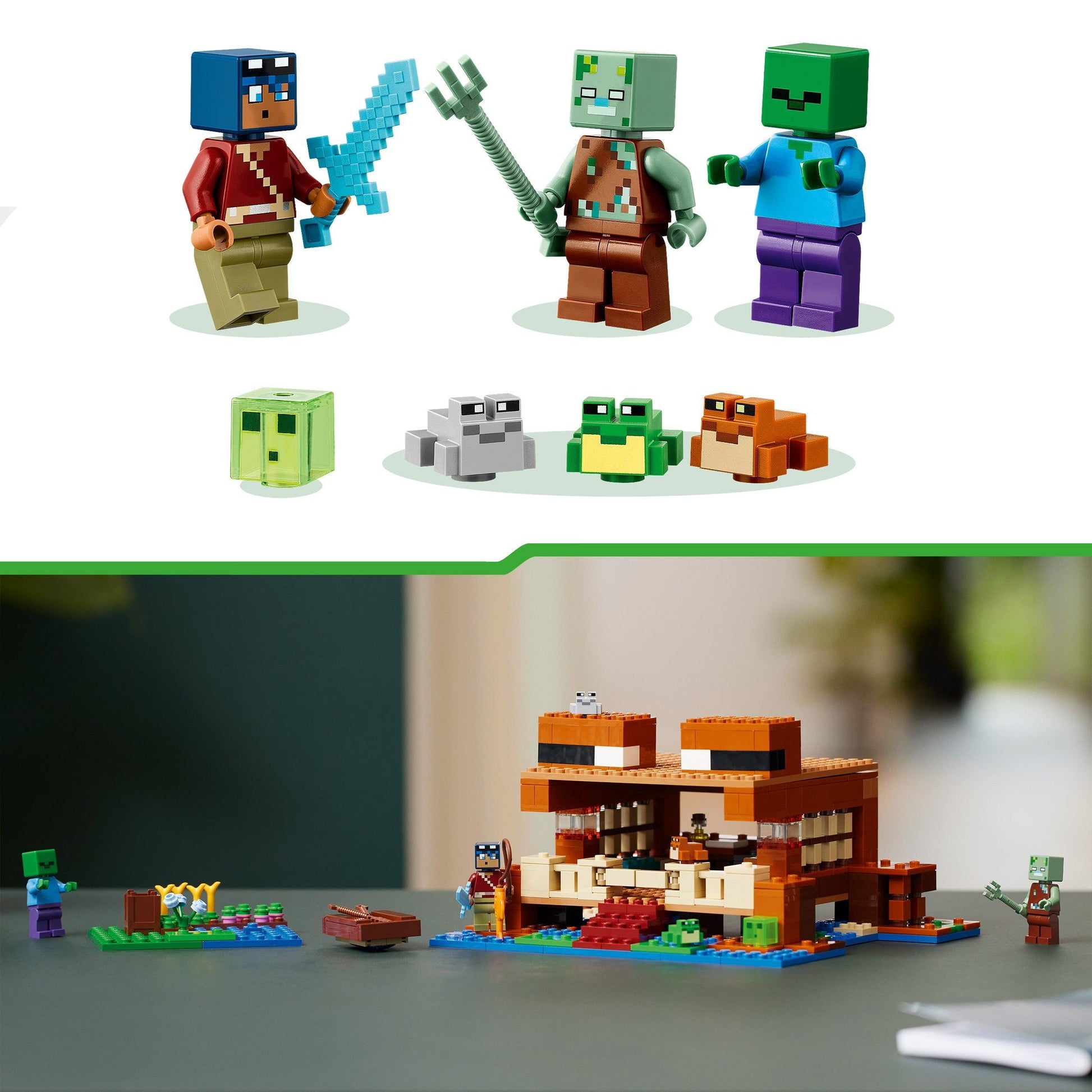 LEGO Het kikker huis 21256 Minecraft LEGO MINECRAFT @ 2TTOYS | Official LEGO shop😊🥰 LEGO €. 46.49