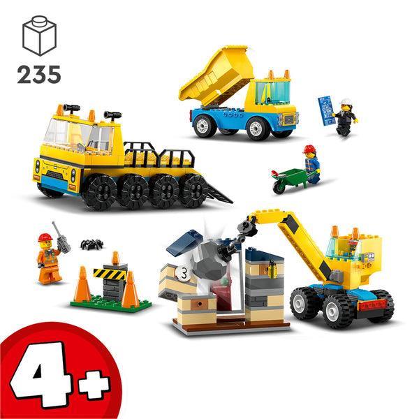 LEGO Kiepwagen, bouwtruck en sloopkraan 60391 City LEGO CITY @ 2TTOYS LEGO €. 42.49