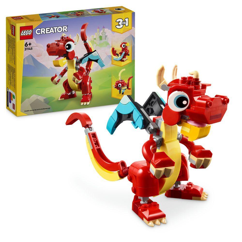 LEGO Rode Draak 31145 Creator 3 in 1 LEGO CREATOR 3 IN 1 @ 2TTOYS | Official LEGO shop😊🥰 LEGO €. 8.49