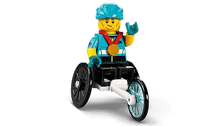 LEGO Rolstoel Racer (1 stuk) Minifguren Serie 22 71032-12 LEGO MINIFIGUREN @ 2TTOYS | Official LEGO shop😊🥰 LEGO €. 5.99