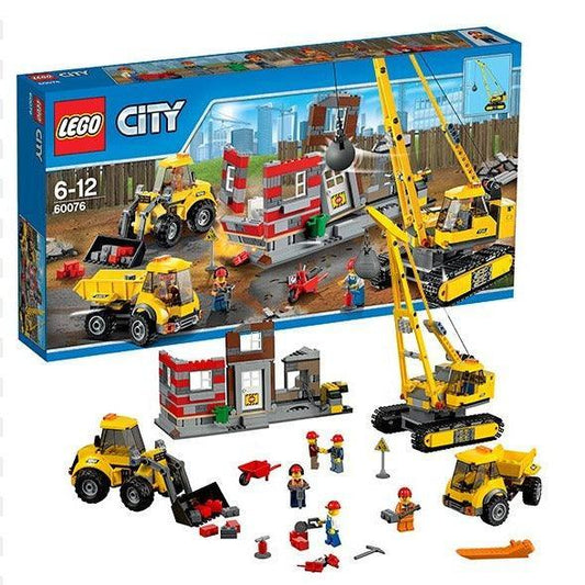 LEGO Sloop terrein met kraan, vrachtwagen en graafmachine 60076 City LEGO CITY GEWELDIGE VOERTUIGEN @ 2TTOYS | Official LEGO shop😊🥰 LEGO €. 129.99